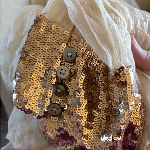 Free People NWT woman’s sheer blouse medium - Picture 9 of 9